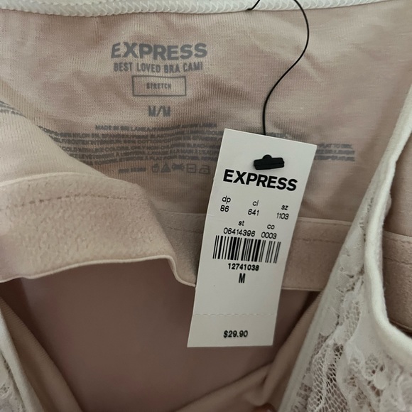 Express Lace Cami with Built-in Bra - Picture 2 of 4